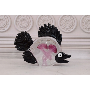 Szkło Murano Style - Kolorowa Ryba - Rybka - Figura Prezent Włoski