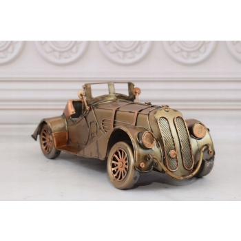 Metalowy Zabytkowy Model Samochód - Cabrio Garbus - Vintage