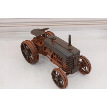 Stary Metalowy Zabytkowy Traktor - Prezent Vintage - Dekoracja