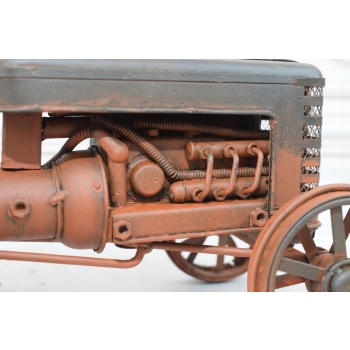 Stary Metalowy Zabytkowy Traktor - Prezent Vintage - Dekoracja