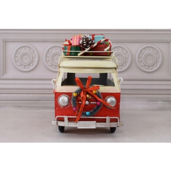 Metalowy Świąteczny Van - Bus - Merry Christmas - Święta Ozdoba Prezent
