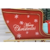 Metalowe Sanie Świętego Mikołaja - Merry Christmas - Święta Prezent Ozdoba