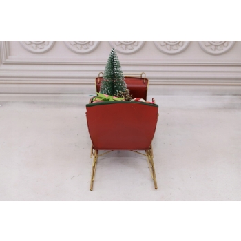 Metalowe Sanie Świętego Mikołaja - Merry Christmas - Święta Prezent Ozdoba
