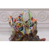 Kolorowy Wazon - Murano Style - Abstrakcja - Grube Włoskie Szkło