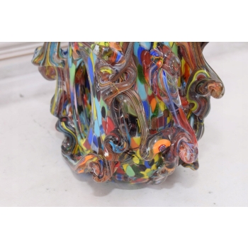 Kolorowy Wazon - Murano Style - Abstrakcja - Grube Włoskie Szkło