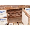Wisząca Szafka na Przyprawy - Przyprawnik - Porcelana + Drewno - Kuchnia