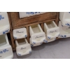 Wisząca Szafka na Przyprawy - Przyprawnik - Porcelana + Drewno - Kuchnia