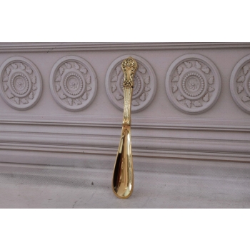 Stylowa Łyżka do Butów - Secesja - Mosiądz - Złota 25 cm