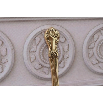 Stylowa Łyżka do Butów - Secesja - Mosiądz - Złota 25 cm