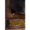 Gramofon Kwadrat - Rzeźbiony - Patefon - Stojak - Tuba - Sprawny
