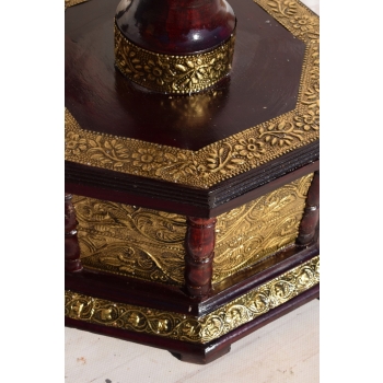 Gramofon Kwadrat - Rzeźbiony - Patefon - Stojak - Tuba - Sprawny
