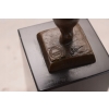 Łgarska Kobieta - Figura Z Brązu - Gruba Gimnastyczka - Dekoracja