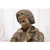 Zamyślony Ludwig Van Beethoven - Kompozytor Pianista - Figura z Brązu