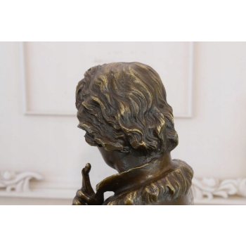 Zamyślony Ludwig Van Beethoven - Kompozytor Pianista - Figura z Brązu