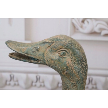 Rodzina Kaczek - Kaczki Kaczka - Figura z Brązu - Ozdoba Dom Ogród