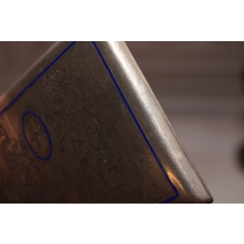 Papierośnica Żydowska - Aluminiowa - Unikat - Ze Zdobieniami