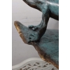Figura Ogrodowa - Żaby na Liściach - Żaby - Figura z Brązu - Ozdoba Dom