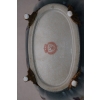 Porcelanowa Mini Patera - Mydelniczka - Porcelana + Brąz - Ważki