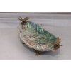 Porcelanowa Mini Patera - Mydelniczka - Porcelana + Brąz - Ważki