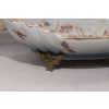 Porcelanowa Mini Patera - Mydelniczka - Porcelana + Brąz - Ważki