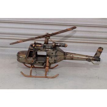 Metalowy Model Kolekcjonerski - Helikopter - Zabytkowy Prezent