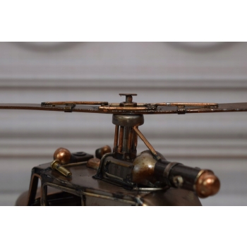 Metalowy Model Kolekcjonerski - Helikopter - Zabytkowy Prezent
