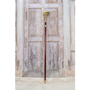 Laska Spacerowa z Brązu - Tygrys Pantera - Solidna - Prezent