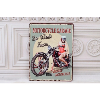 Zestaw Blaszanych Szyldów - Szyld Blaszany - Moto Route 66 - Promocja