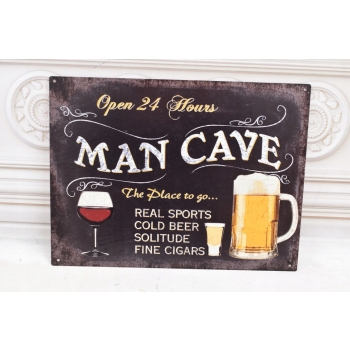 Zestaw Blaszanych Szyldów - Szyld Blaszany - Man Cave - Piwo