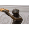 Kobieta z Wieńcem Laurowym - Figura z Brązu - Dekoracja Ozdoba