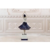 Porcelanowa Młoda Tancerka - Granatowa Suknia - Figura Porcelana - Prezent