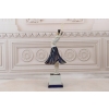 Porcelanowa Młoda Tancerka - Granatowa Suknia - Figura Porcelana - Prezent