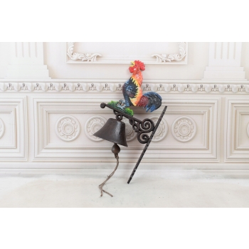 DZWONEK DZWON - KOGUT ŻELIWO DO ALTANY 45CM WIELKI