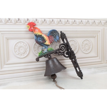 DZWONEK DZWON - KOGUT ŻELIWO DO ALTANY 45CM WIELKI