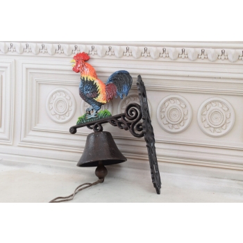 DZWONEK DZWON - KOGUT ŻELIWO DO ALTANY 45CM WIELKI