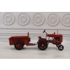 Metalowy Traktor z Przyczepą - Model Kolekcjonerski - Prezent Vintage