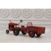 Metalowy Traktor z Przyczepą - Model Kolekcjonerski - Prezent Vintage