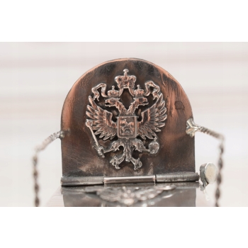 Srebrna Carska Solniczka, Cukiernica + Łyżka - Rosja 84 - SREBRO - JUDAICA