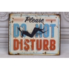 BLASZANY SZYLD - DO NOT DISTURB - Metalowa Tablica - Dekoracja