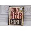 BLASZANY SZYLD - Cold Beer Here - Zimne Piwo - Zawieszka Do Baru Pub