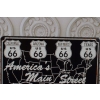 BLASZANY SZYLD - Main Street - Rout 66 - Ameryka - Zawieszka Metalowa