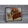 BLASZANY SZYLD - Cold Beer - Zimne Piwo Alkohol - Zawieszka Do Baru