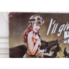 BLASZANY SZYLD - Zawieszka Military - Wojskowa Dekoracja Kobieta