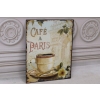 BLASZANY SZYLD - Cafe a Paris - Kawa w Paryżu - Zawieszka Do Restauracji