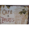 BLASZANY SZYLD - Cafe a Paris - Kawa w Paryżu - Zawieszka Do Restauracji