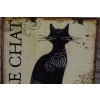 BLASZANY SZYLD - Le Chat Cafe Noir - Paryż Plakat Obrazek Zawieszka