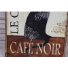 BLASZANY SZYLD - Le Chat Cafe Noir - Paryż Plakat Obrazek Zawieszka