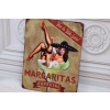 BLASZANY SZYLD - Margaritas - Kobieta Meksyk - Tabliczka Zawieszka