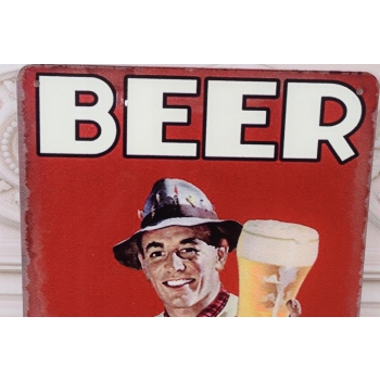 BLASZANY SZYLD - Piwo Beer - Zawieszka Na Ściane