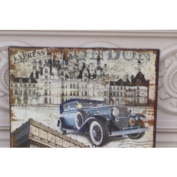 BLASZANY SZYLD - Express London - Londyn Anglia - Plakat Obrazek Metalowy